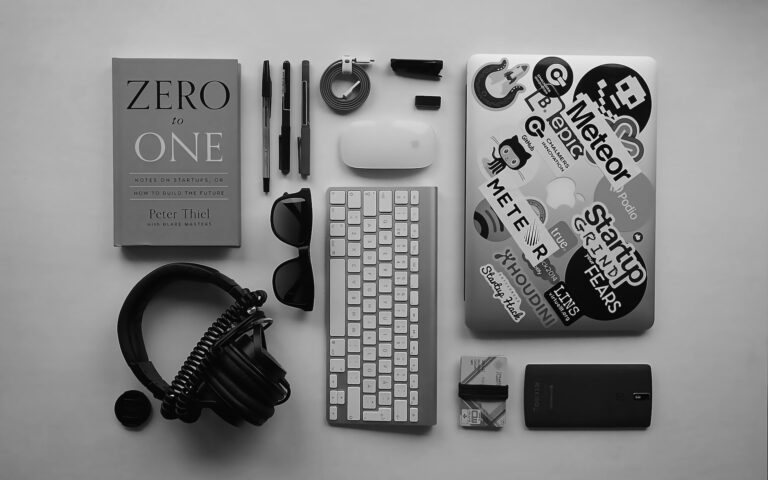 Several laptop accessories.