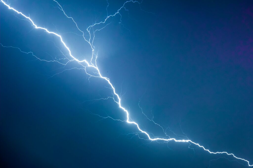 Lightning | gearandcode Laptop has its own power source to avoid outages during storms