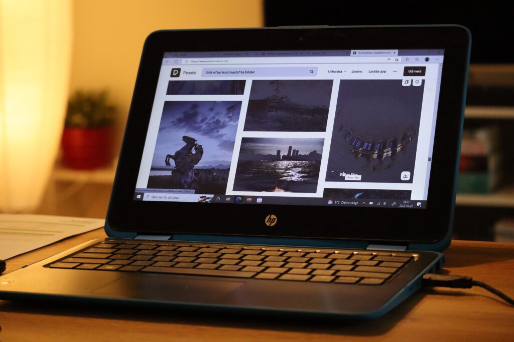HP ProBook on a desk